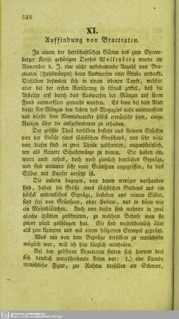 Auffindung von Bracteaten