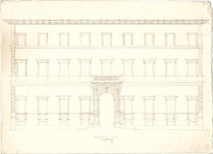 Zocher, Ernst; Rom (Italien); "Palazzo Sciarra" - Ansicht