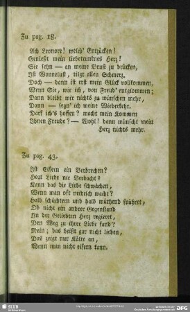 Zu pag. 18. Zu pag. 43