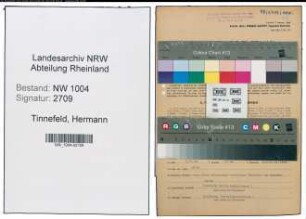 Entnazifizierung Hermann Tinnefeld , geb. 07.03.1897 (Baecker)