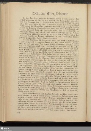 Rochlitzer Maler, Zeichner