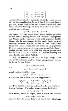 Classifikation der Curven dritter Ordnung von Plücker.