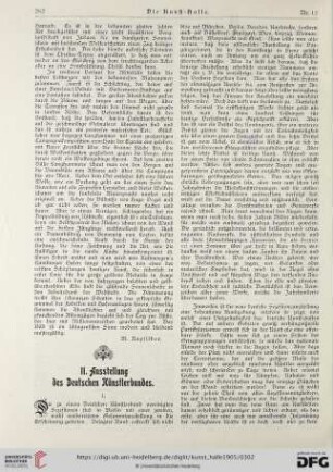 10: II. Ausstellung des Deutschen Künstlerbundes