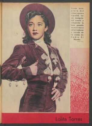 [Fotografía de] Lolita Torres