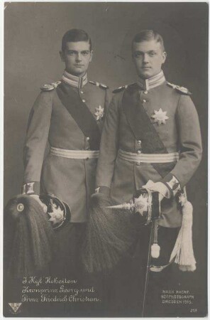 I. Kgl. Hoheiten Kronprinz Georg und Prinz Friedrich Christian [B N K218]