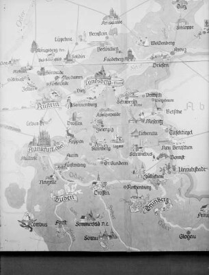 "Redende" Karte der mittleren Ostmark