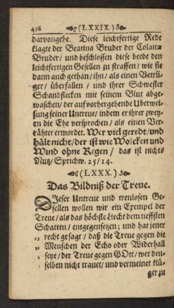 (LXXX.) Das Bildniß der Treue.