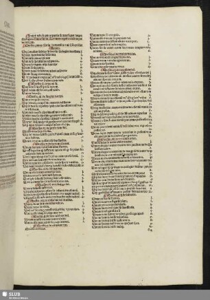 Incipit tabula prime partis summe super totam theologiam fratris sancti Thome de aquino ordinis predicatorum.