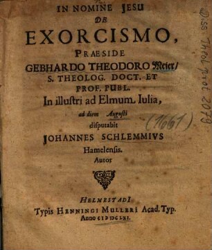 De Exorcismo