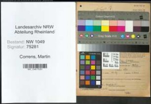 Entnazifizierung Martin Correns , geb. 23.04.1892 (Fuersorger)