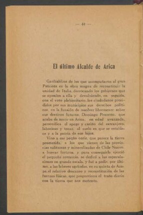 El último Alcalde de Arica