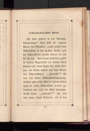 Sechsundzwanzigster Abend.
