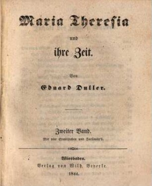 Maria Theresia und ihre Zeit, 2