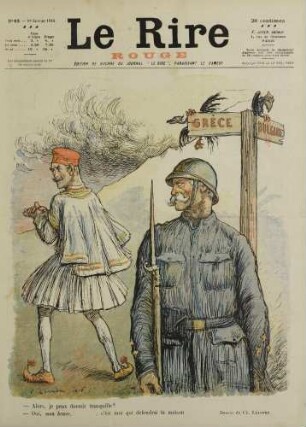 - Alors, je peux dormir tranquille? - Oui, mon brave, ; c'est moi qui défendrai ta maison.