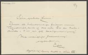 Brief an B. Schott's Söhne : 15.07.1896