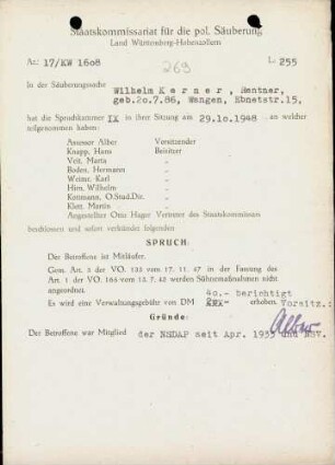 Kerner, Wilhelm