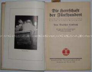 Kritische Schrift über die Arbeit der Parlamentarier im Reichstag mit satirischen Bildmatertial