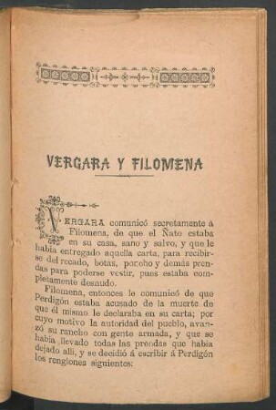 Vergara y Filomena