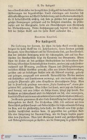 Neuntes Kapitel: Die Spätgotik
