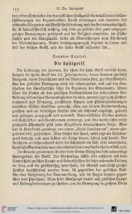 Neuntes Kapitel: Die Spätgotik