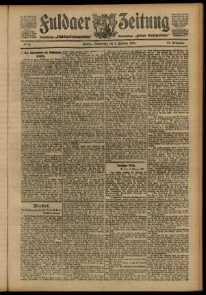 Ausgabe vom Donnerstag, den 07. Februar 1907.