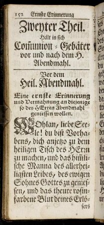 Vor dem Heil. Abendmahl.