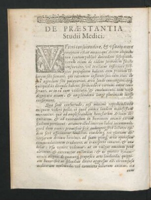 De Praestantia Studii Medici.