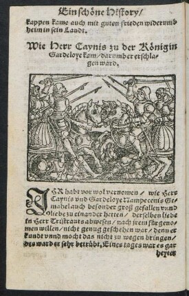 Wie Herr Caynis zu der Königin Gardeloye kam/ darumb er erschlagen ward.