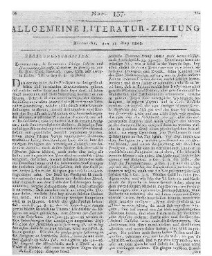 Rehm, H. F.: Leichenpredigten. Kassel: Griesbach 1801
