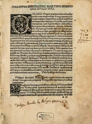 Orationes et Carmina Baroaldi