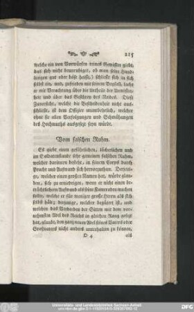 Vom falschen Ruhm.
