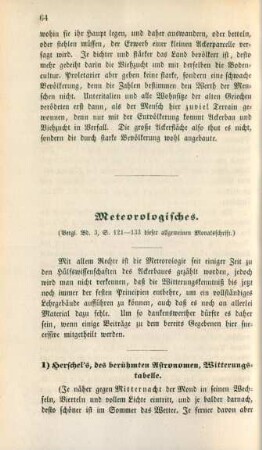 Meteorologisches.