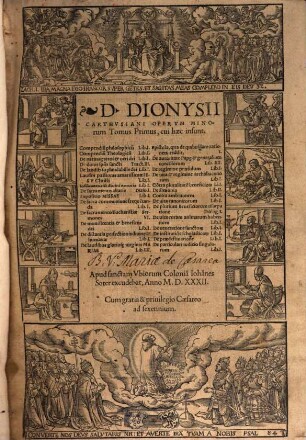 D. Dionysii Carthvsiani Opervm Minorum Tomus ..., 1