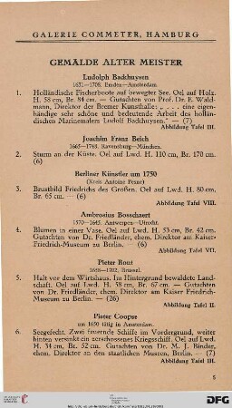 Gemälde Alter Meister (Nr. 1-22)