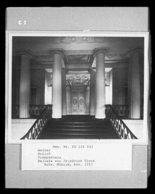 Weimar, Treppenhaus im Schloss