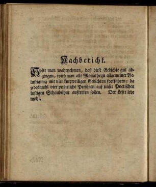 Nachbericht.