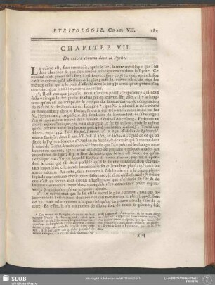 Chapitre VII. Du cuivre contenu dans la Pyrite