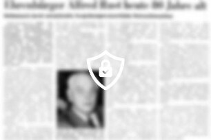 Ehrenbürger [Name maskiert] heute 80 Jahre alt