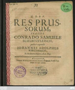 Res Prussorum