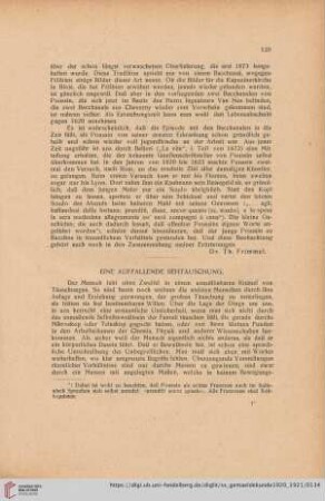 Eine auffallende Sehtäuschung