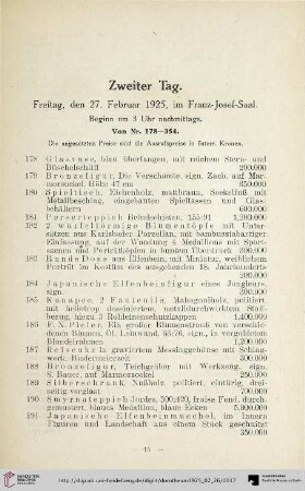 Zweiter Tag (Nr. 179-354)