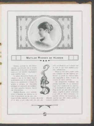 Matilde Roosen de Hughes - [Necrología]