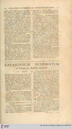 Catanensium numismatum […]