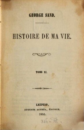 Histoire de ma vie, 11