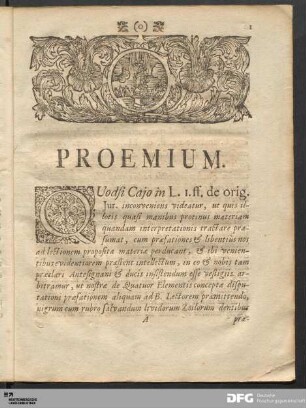 Proemium.