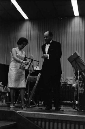 Donaueschingen: Donaueschinger Musiktage; Stadthalle; Eva Maria Rogner, Pierre Boulez