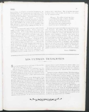 Mis últimas tradiciones