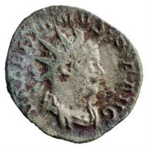 Münze, Antoninian, 257 - 258 n. Chr.