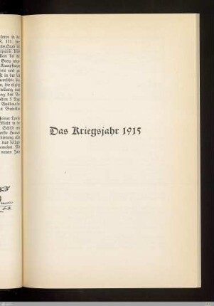 Das Kriegsjahr 1915