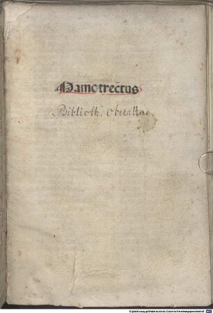 Mammotrectus super bibliam